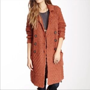 Free People rare Chunky Buttermilk Biscuits Cardigan